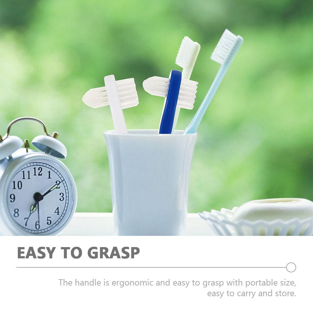 2 Pcs False Toothbrush Bulk Teeth Care Accessory Denture Dental Pp Toothbrushes for Braces Clean Tool