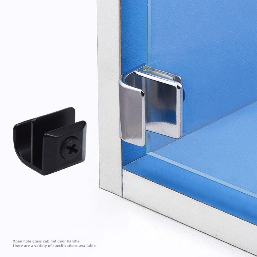 Door Handle Furniture Hardware Plank Clip Cabinet Handle Glass Clamp Glass Door Handle Glass Clip