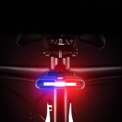 Feu arrière de vélo Lampe de vélo 7 options de mode Avertissement