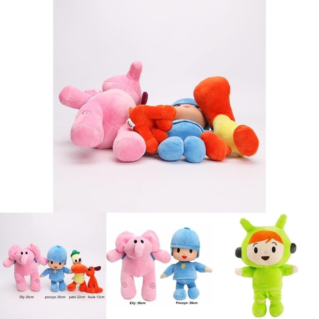 Adorable Pocoyo Elly Pato Loula Sleepy Bird Soft Plush Stuffed Figure Toy Doll Gift For Kids