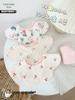 7-Layer Pure Cotton Newborn Petal Bib, Double-Sided Korean Style for Boys & Girls