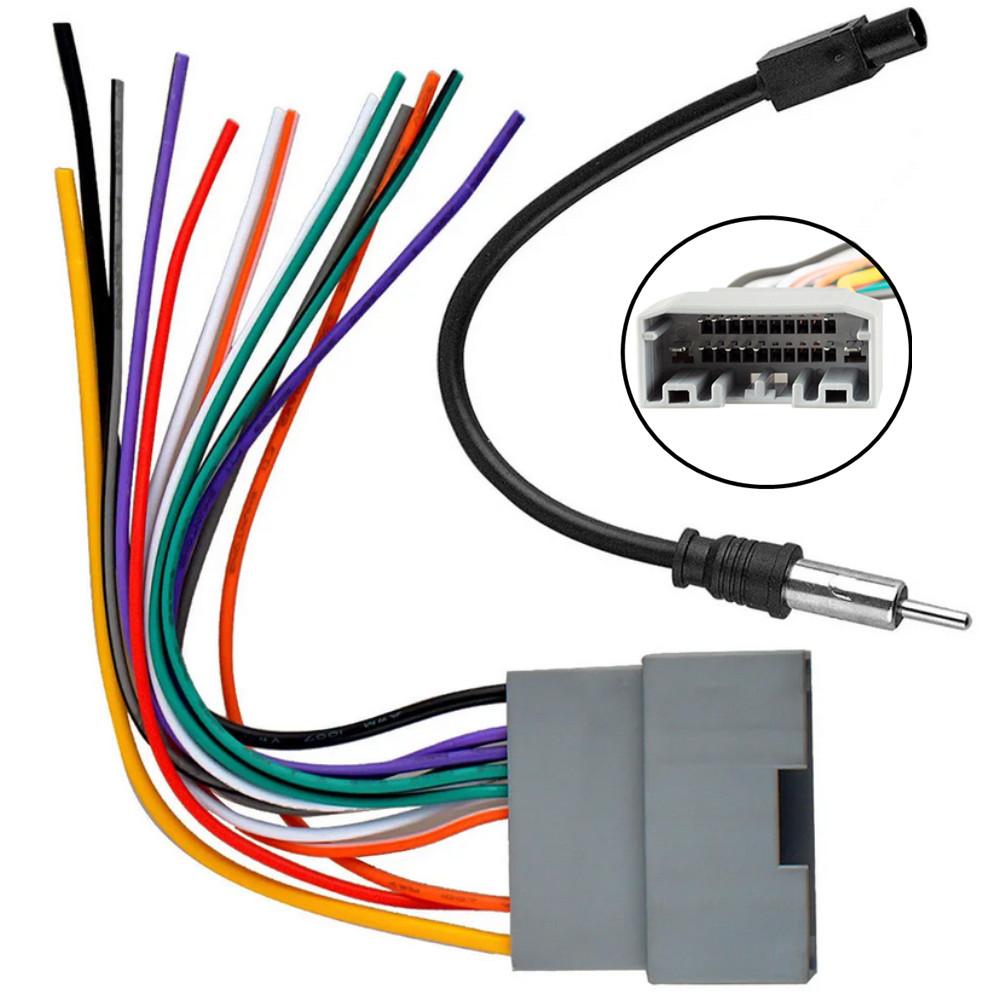 Fit For Jeep Wrangler Dodge Journey Stereo Radio Adapter Wire Harness & Antenna
