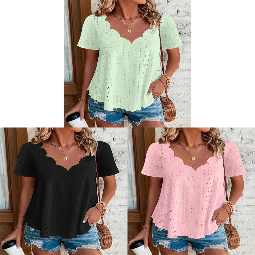 Wish Ladies Summer T Shirt With Breathable Pima Cotton For Casual Wear