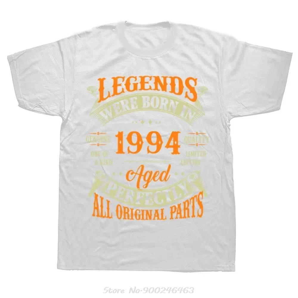 Funny 30th Birthday T-shirt Legends Were Born In 1994 Graphic Tshirt Summer O-neck Short Sleeve Tees Oversized Cotton T Shirt