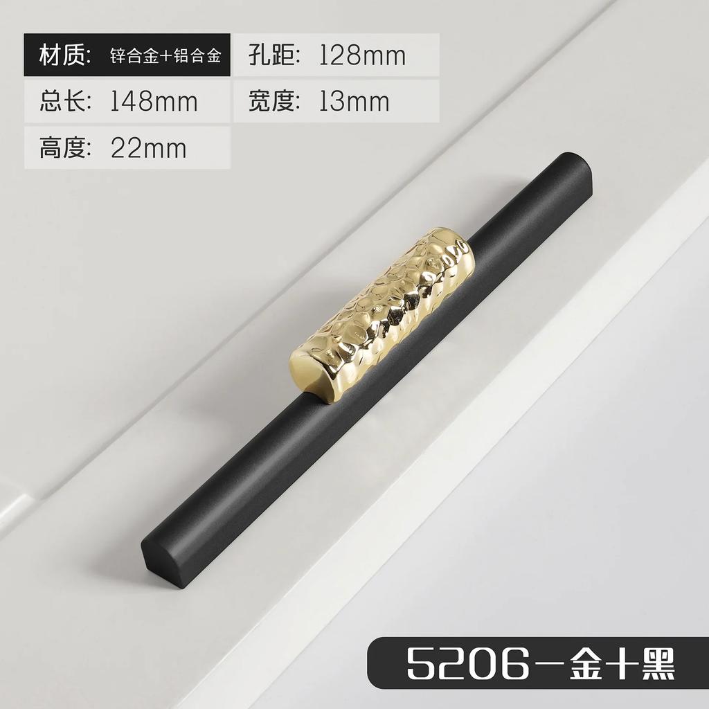 Schwarz und Gold Kreativ Nordisch Kleiderschrank Türgriff Schublade Schrank Weinschrank Möbelbeschläge Türgriff