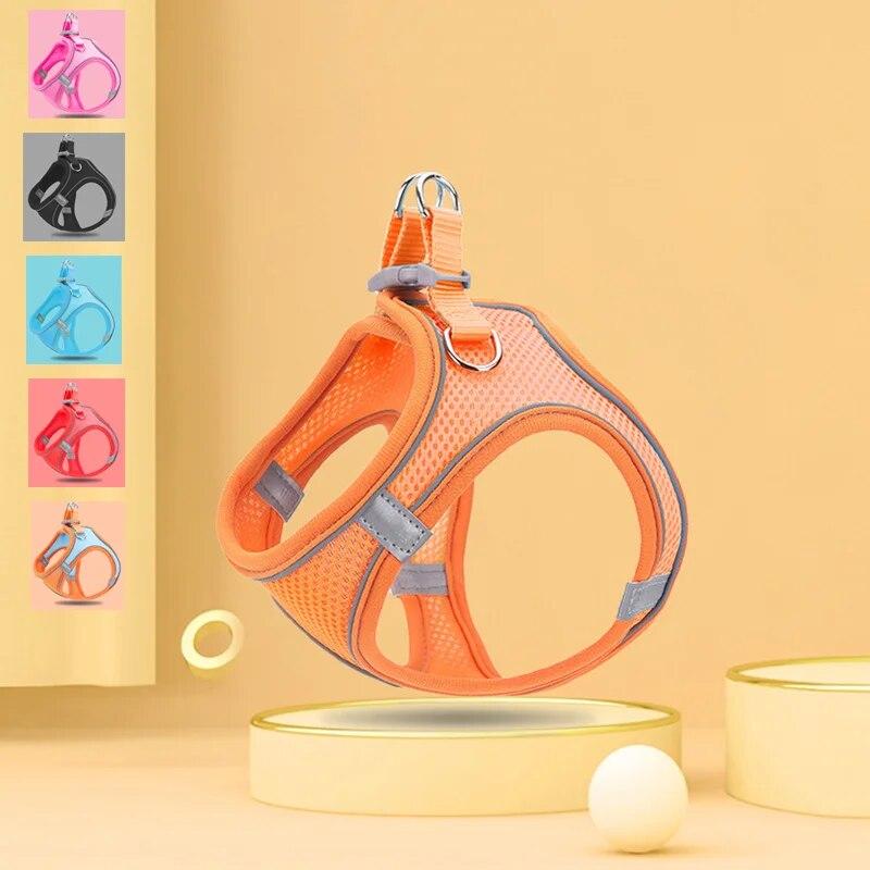 

Шлейка для собак, регулируемый жилет, ошейник-поводок для щенков, бестселлер, комплект шлейки и поводка для собак, аксессуары для собак