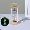Bambusowa fluorescencyjna klepsydra kreatywny dekoracyjny zegar piaskowy basenowy świecący zegar piaskowy biuro