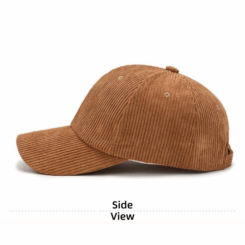 Unisex Baseball Cap Vintage Style Snapback Hat New Corduroy Hat