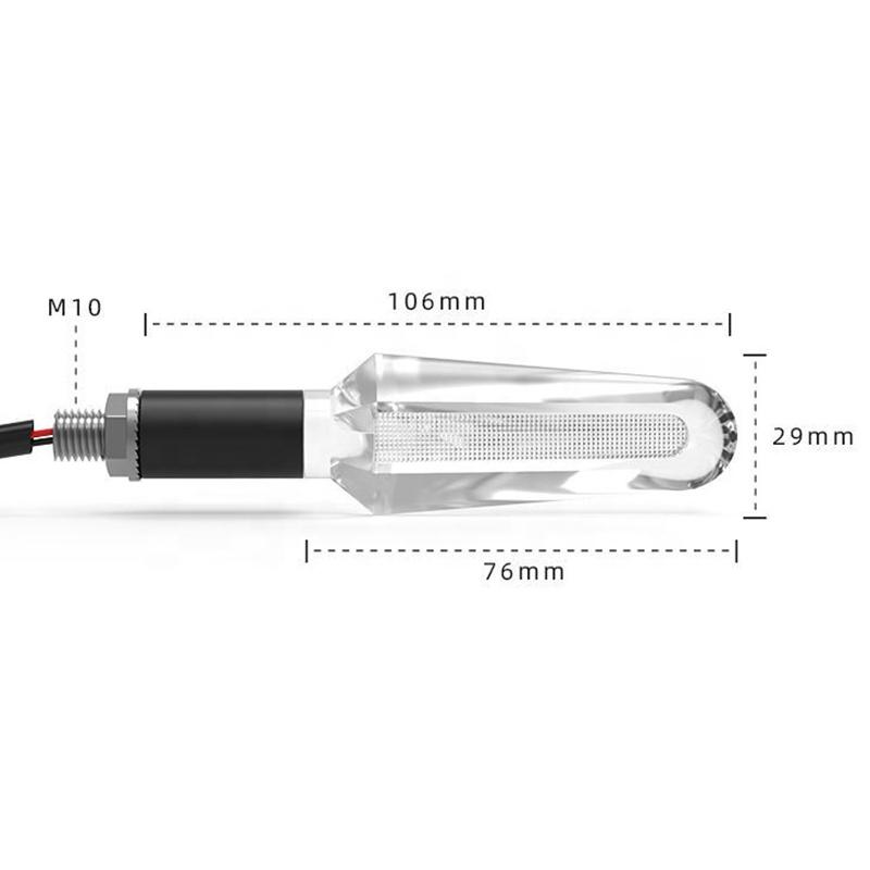 CQJB Factory Motorcycle LED Turn Signal Crystal Super Bright Bulb 12V Turn Direction Light