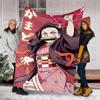 1pc nezouko Theme Blanket - Digital Print, Polyester, Cozy for All Seasons, Perfect for Outdoor, and Travel