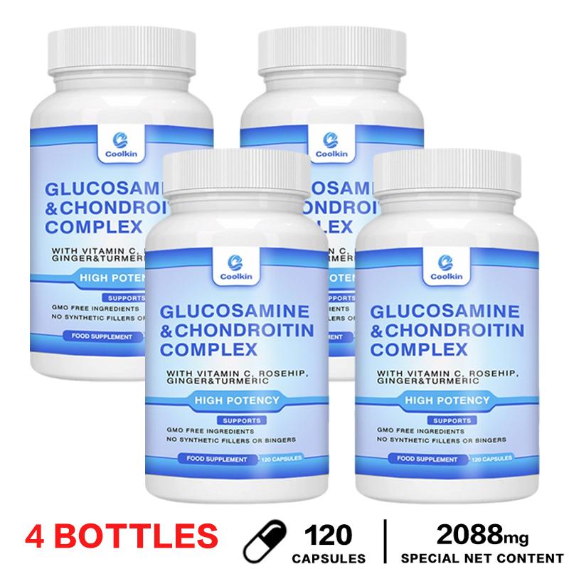 Glucosamine Chondroitin Complex Capsules 120 Count — Joint Support, Bone Health, Daily Wellness