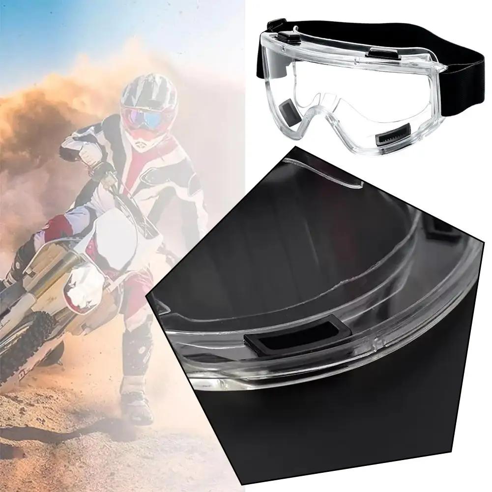 Safety Cycling Goggles Anti-fog And Anti-shock Ski Goggles Protection Industrial Research Safety Glasses Clear Lens