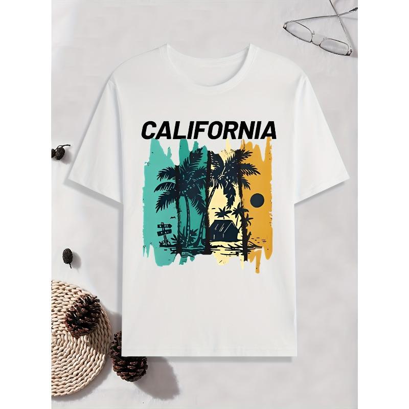 Europäische Größen Herrenmode Lässig Bedruckt Kurzarm