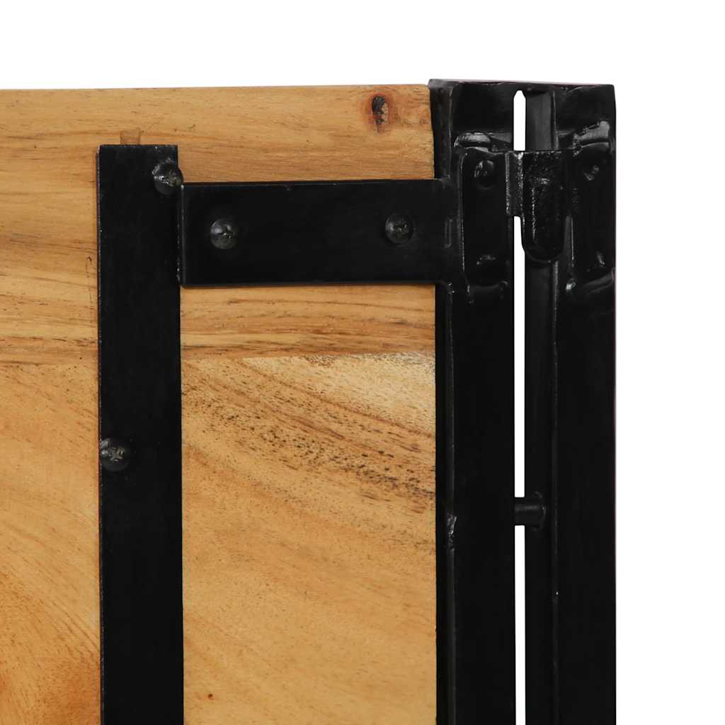 Headboard 180 cm Solid Acacia Wood and Iron