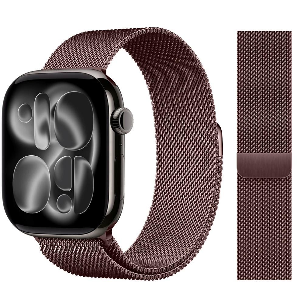 Milanese Loop Strap For Apple Watch Bands 44mm 46mm 40mm 45mm 41mm 42mm Correas Bracelet iWatch Series 10 11 Se 7 8 9 Ultra 2 3
