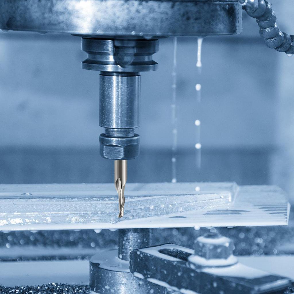 HSS Einzahn-Spiralfräser Genauigkeit CNC-Fräserbit Für Aluminium- und Metallschneiden Fräswerkzeug 8mm Schaft