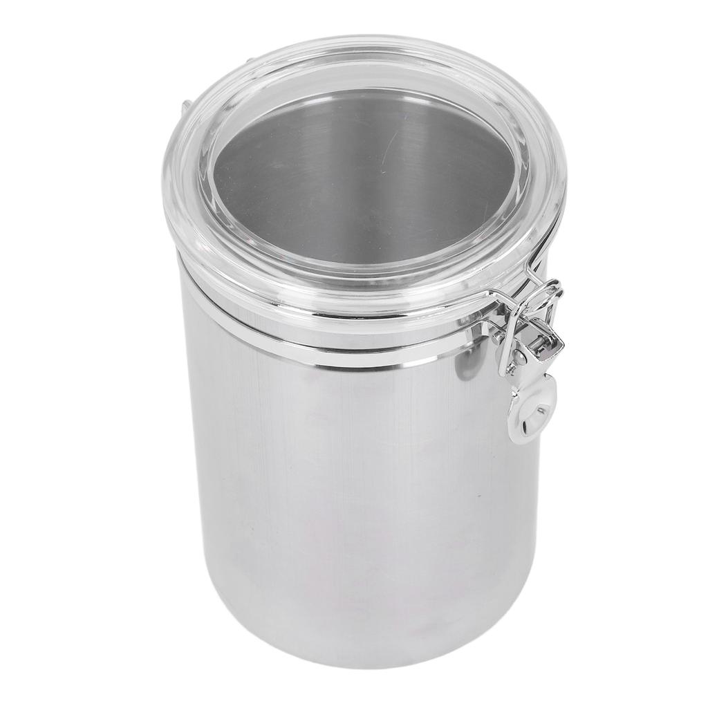 Edelstahl Versiegelte Dose Lebensmittelaufbewahrungsbehälter Luftdichter Behälter für Trockenfrüchte Milchpulver Tee Extra Groß 2100ml