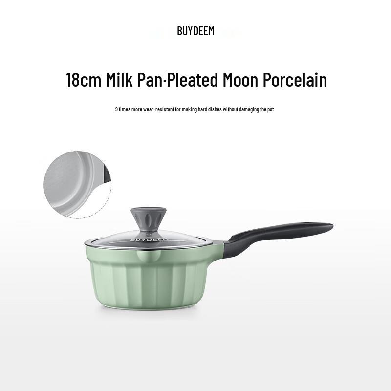 Buydeem Moon Porcelain Non-Stick Milk and Saucepan