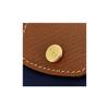 Longchamp Le Pliage Original Gold Embossed Snap Flap Nylon Wallet Women Wallet Navy-Blue 30016089556