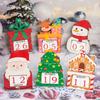Christmas Calendar Wood Design Festival Table Decoration Countdown Calendar with Numbered Days