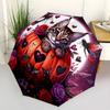 1pc Halloween Pumpkin Cat Automatic Open/Close Umbrella, Folding Compact Umbrella with Lightweight Design for Women/Men Yy251011087