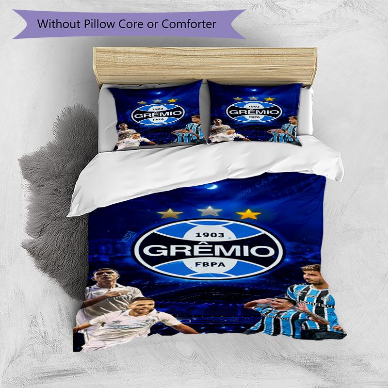 Fc 1903 Emblem Printed Pattern Duvet Cover Set – Includes 1 Duvet Cover and 2 Matching Pillowcases Bedroom Decor Christmas Gifts