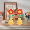 Creative Flower Photo Clip Acrylic Card Holder Table Number Holder Note Memo Holder Wedding Party Desktop Decoration Card Clamp