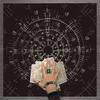 Astrology Tarots Table Altar Cloth Metaphysical Board Game Mat Pendulum Divinations Altar Tablecloth Board Game Card Pad