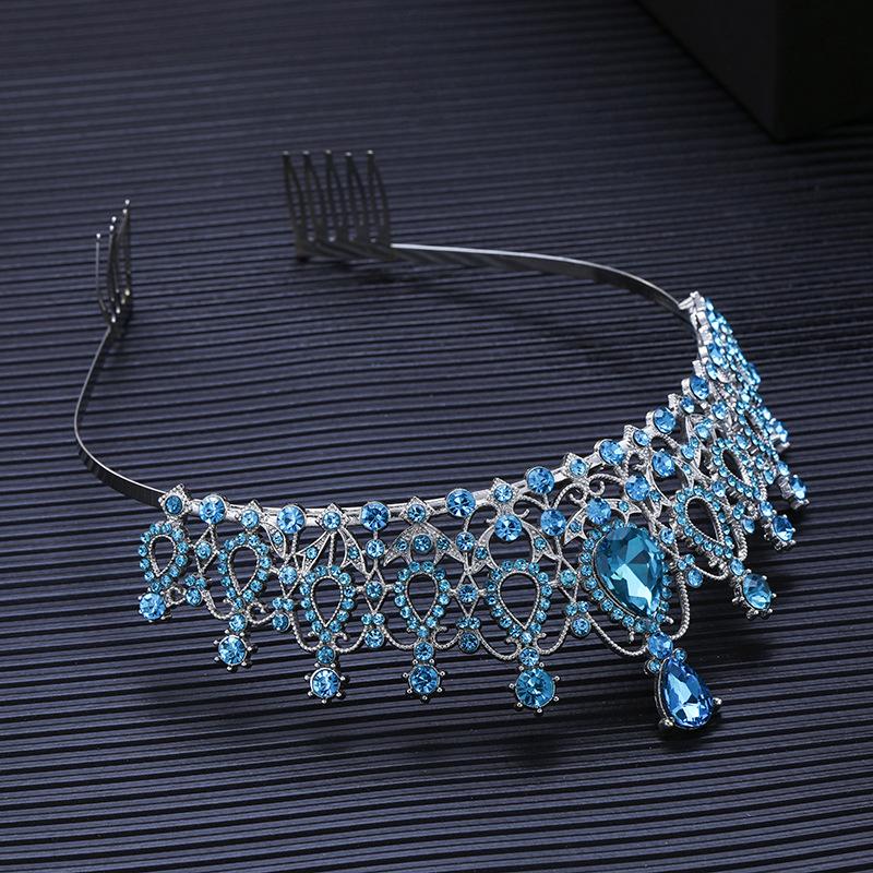 

Корона невесты Головной убор Сплав Стразы Повязка для волос Свадебная корона Аксессуар для волос на день рождения Стиль Повязка на голову Аксессуар