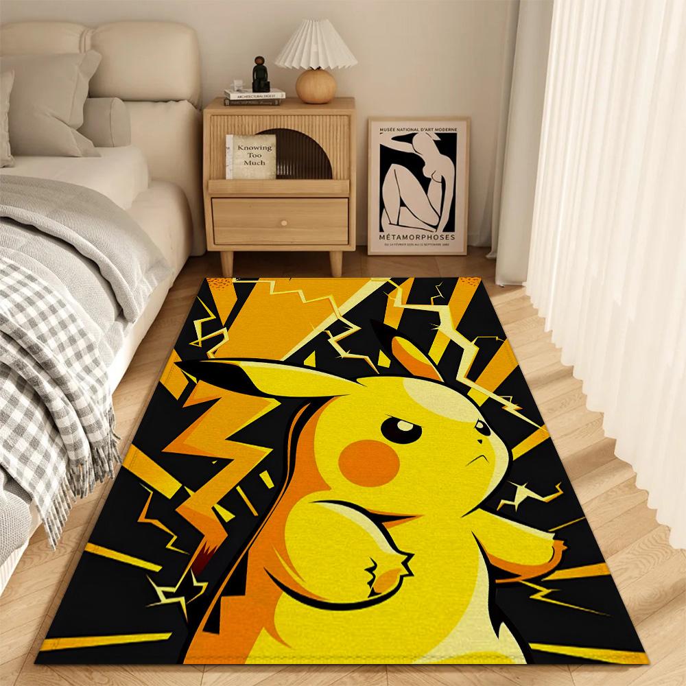 Fashion Entrance Mat Kitchen Carpet Living Room Rugs Decoration P-pikachu Bath Mats Super Absorbent Bathroom Rug Balcony Door