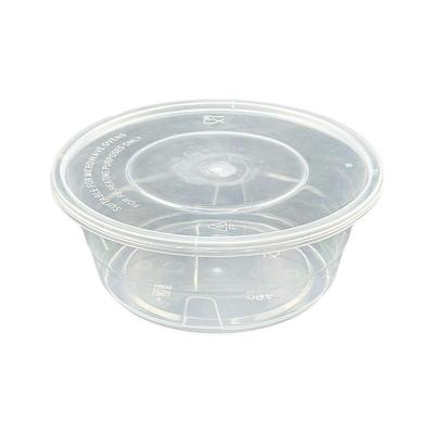 Contenants alimentaires ronds jetables micro-ondables de 750 ml avec couvercles (Paquet de 300)