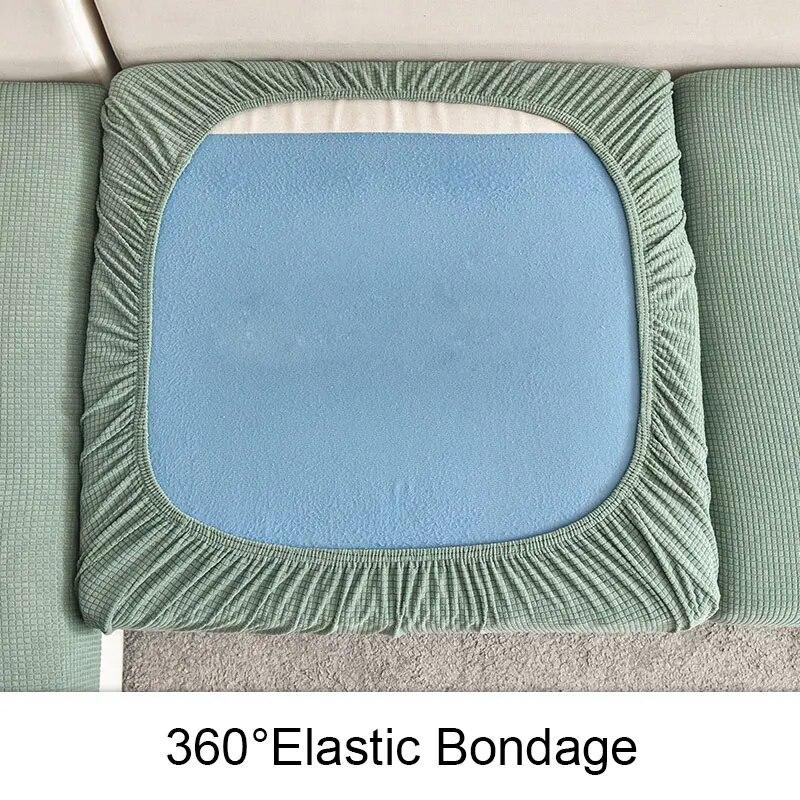 1PC Waterproof Sofa Couch Cover Elastic Seat Cushion Cover L Shaped Combination Chaise Sofa Slipcover For Living Room Home Decor