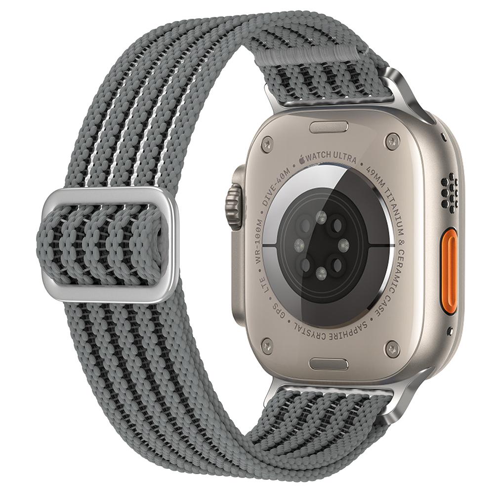 For Apple Watch Series 10 42mm/9 8 7 41mm/SE (2023) SE (2022) SE 6 5 4 40mm/3 2 1 38mm Woven Nylon Watch Strap Breathable Band