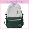 Simple Color Blocked Letter Print Student Backpack For College