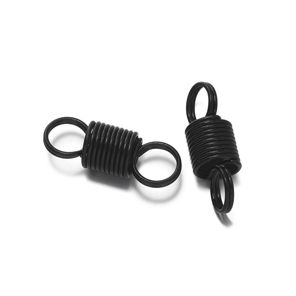 10 Stück/Los Federverschlüsse Kordel-Quetsch-Endkappen Verschlussverbinder Für DIY Lederarmband Halskette Schmuckherstellung Zubehör
