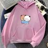 Panda Bear Bubu Dudu Hoodies Cartoon Kawaii Graphic Printing Sweatshirts Winter Fleece Women Men Cute Clothes