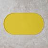 Silicone Non-slip Oval Pet Food Mat for Cats & Dogs - Waterproof & Leak-proof Feeding Mat
