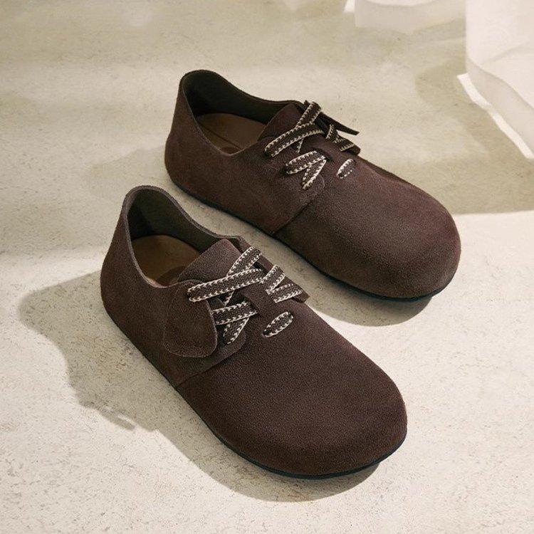 

Niche плоская подошва осень 2024 года новые универсальные туфли, ленивые, легкие и дышащие, не душные, удобные для ног, обувь Doudou 40