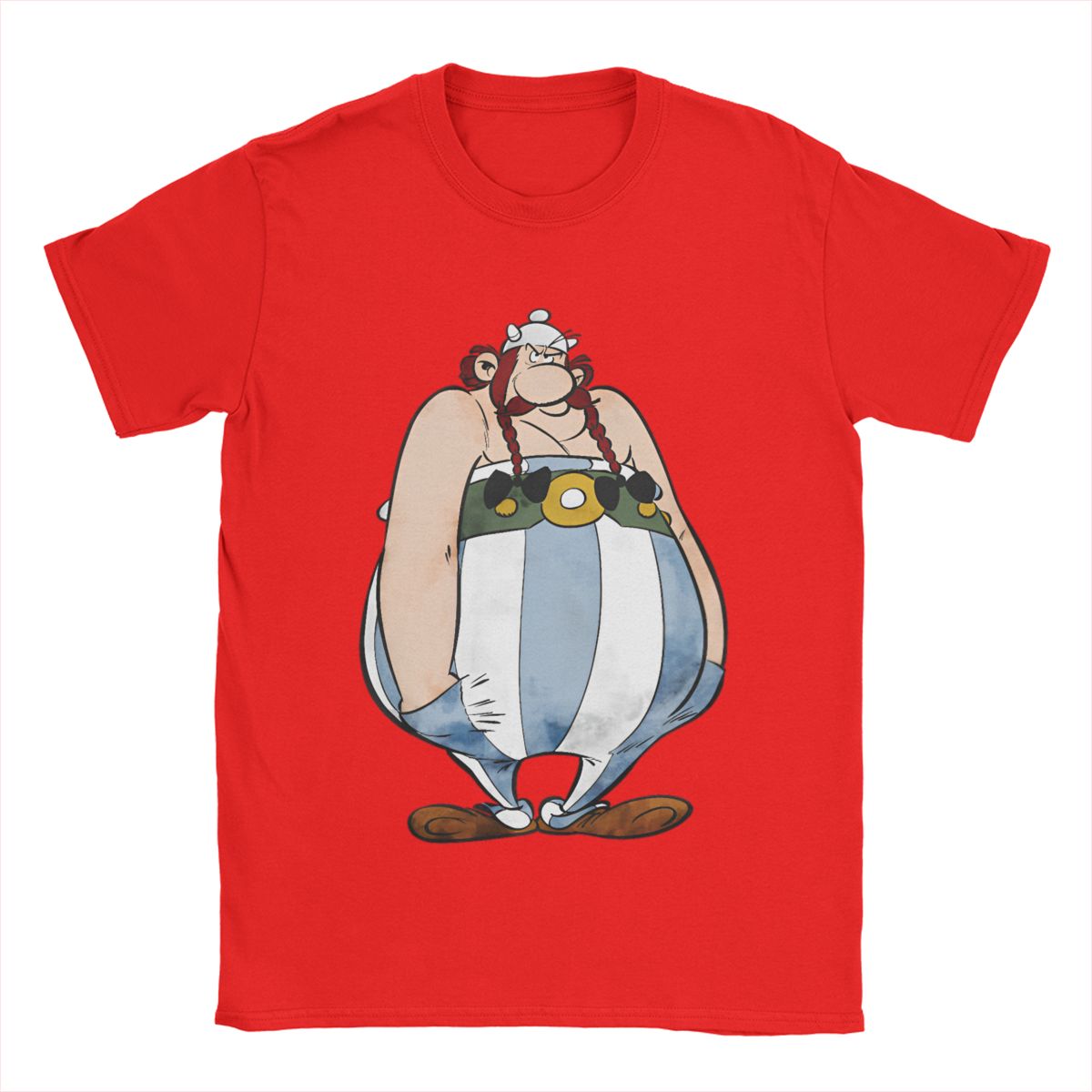 

Футболка Asterixs And Obelixs Мужская Винтажная из Чистого Хлопка Футболки с Круглым Вырезом и Коротким Рукавом Новинка Топы S