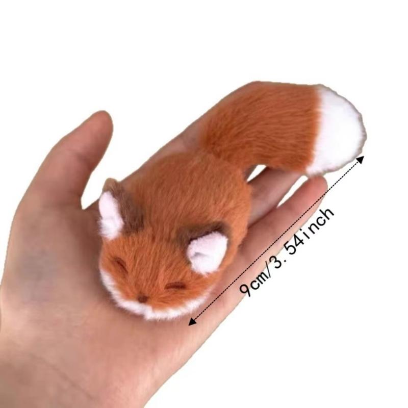 Kawaii Fluffy Plush Fox Barrettes Cute 3D Fox Bangs Clips Women Cartoon Animal Side Hair Accessories