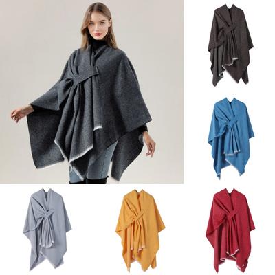Kaschmir-Imitationsumhang Schal Einfarbig Winddicht Weich Warm Damen Schal