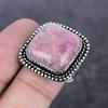 Rhodochrosite Gemstone Handmade 925 Sterling Silver Jewelry Ring Size 8 O2D97