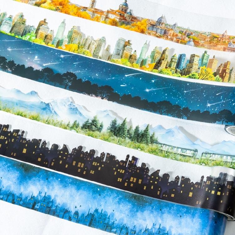 Travelling Theme Beauty Tape Masking Tape Lovely Decorative Tape Hand Account Tape for Journaling Scrapbooking