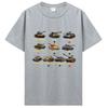 New Tanks M4 Sherman Panzer IV Tiger II T-34 T-Shirt Men Casual Cotton TShirt Cool T Shirt Tees Harajuku Streetwear
