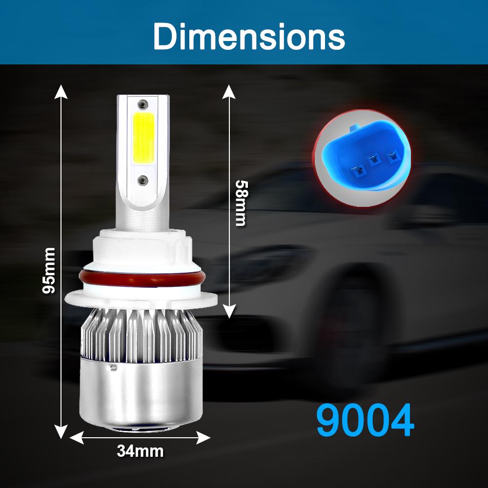 C6 C9 Araba Led Farlar H7 Led H4 H1 H3 H11 H13 880 9004 9005 9006 9007 HB1 HB2 HB3 HB4 H27