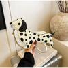 Cute Dachshund-shaped Crossbody Bag For Women Winter Korean Style Animal Handbag Unique Design Mini Creative Shoulder Bag Gift