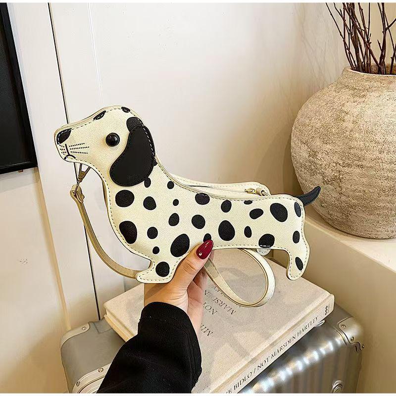 Cute Dachshund-shaped Crossbody Bag For Women Winter Korean Style Animal Handbag Unique Design Mini Creative Shoulder Bag Gift