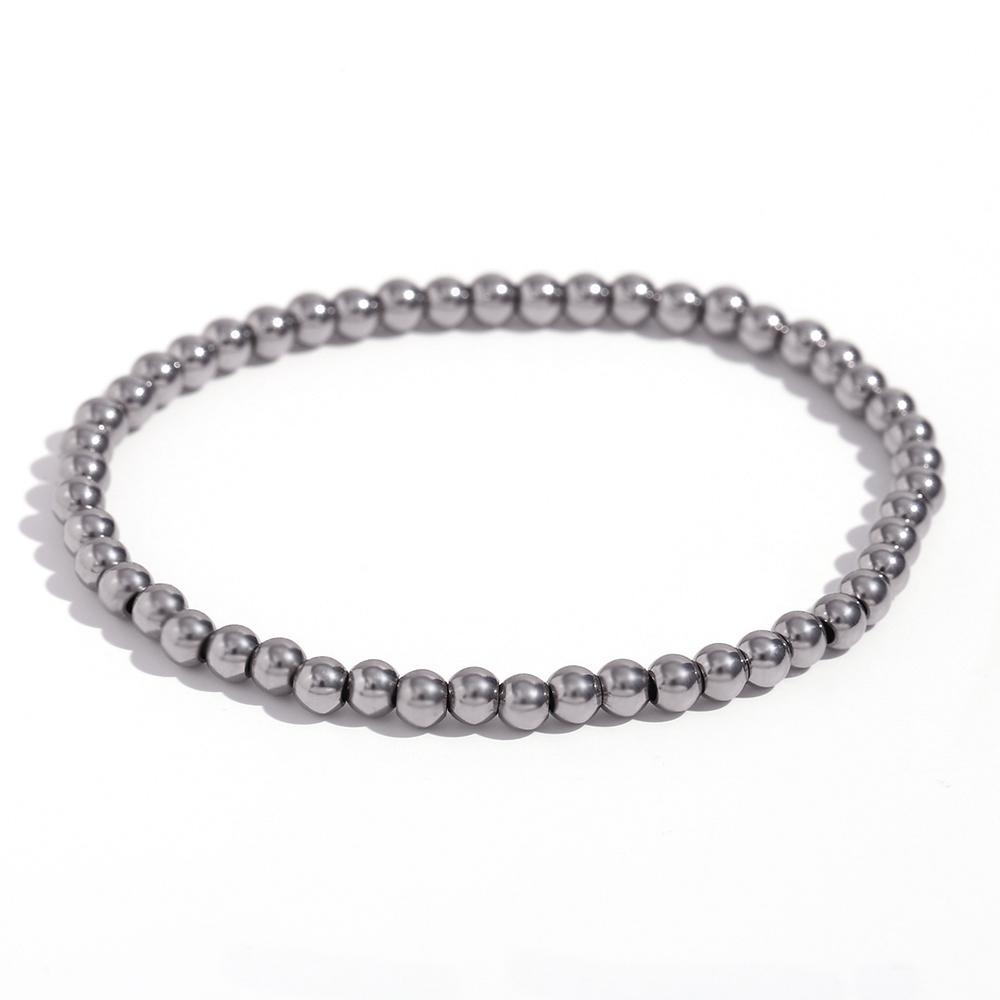 

MamacitaSlay 316L Stainless Steel Elastic Bead Bracelet 18K Gold Plated Waterproof Wrist Jewelry High Quality Bracelet Gifts