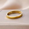 Minimalist Stainless Steel Rings For Women Gold Color Adjustable Finger Rings Fashion Wedding Waterproof Jewelry Gift