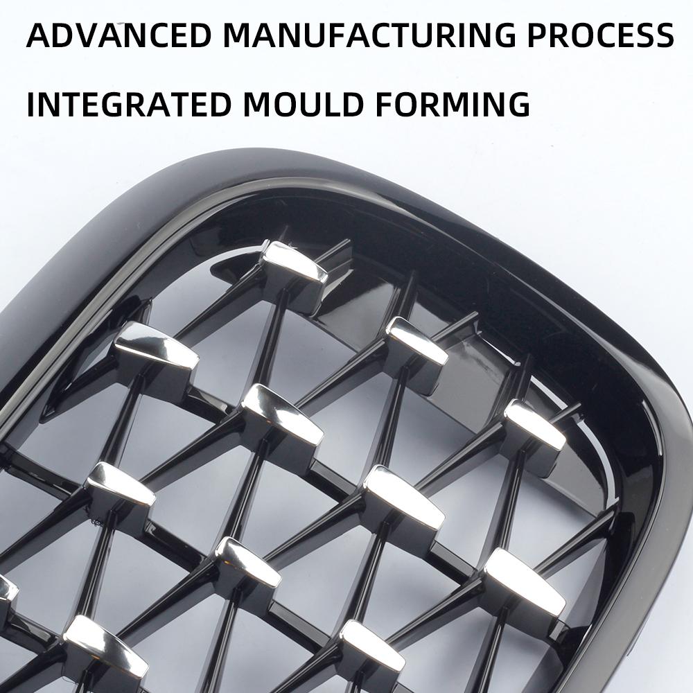 Auto ABS Diamond Krycí mřížka předního nárazníku Závodní mřížky pro BMW řady 5 G30 2017-2020 Výměna stylu grilu